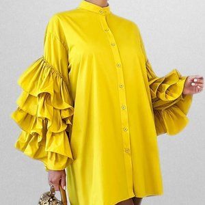 Yellow Dress Top